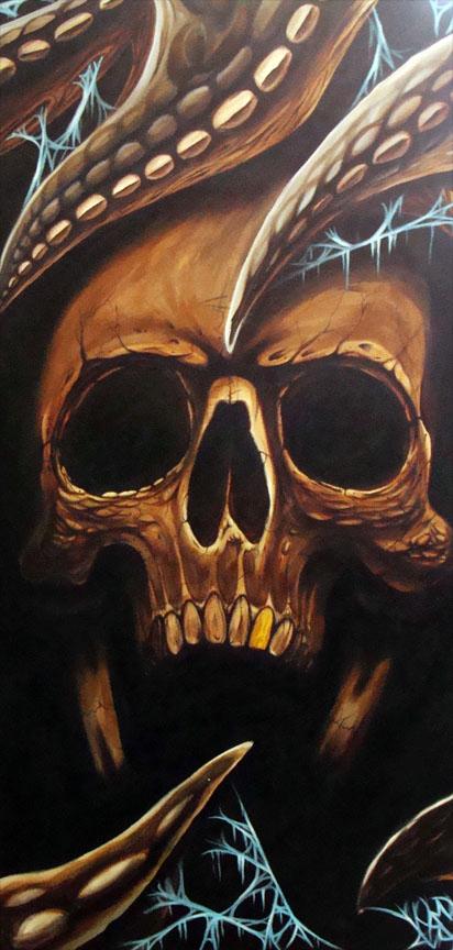 Tattoos - Blake's Skull Painting - 58867